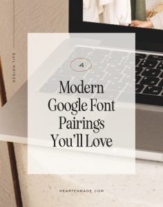 Blog Post Featured 4 Modern Google Font Pairings You'll Love